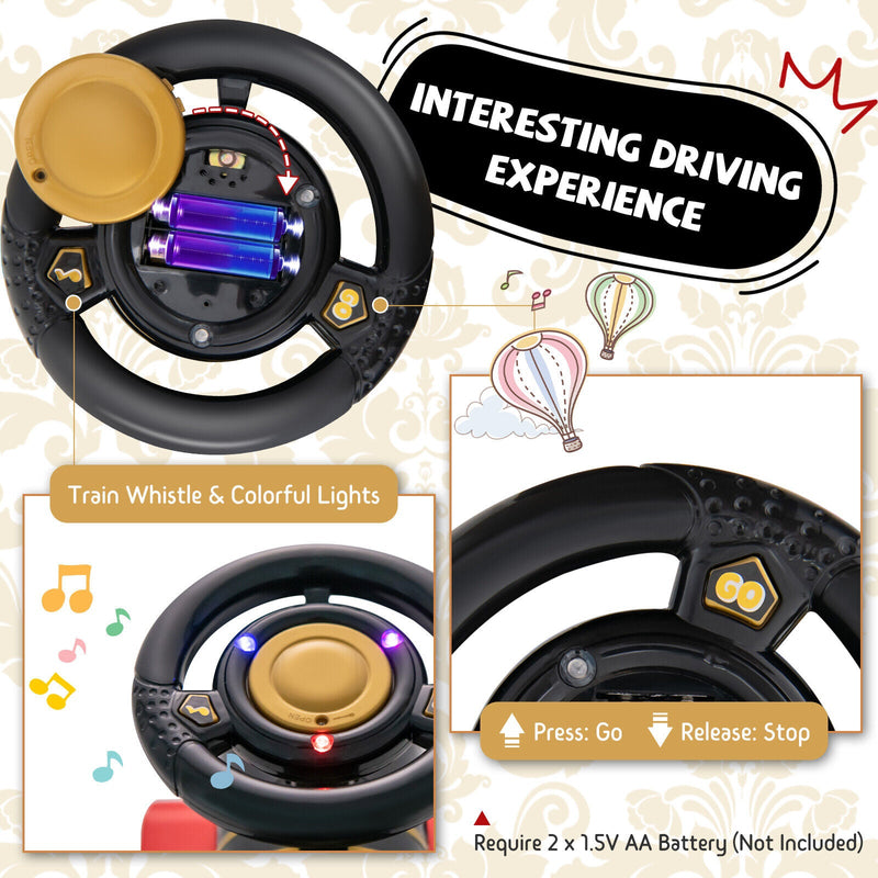 Load image into Gallery viewer, Electric Kids Train Toy with Unique Design &amp; Stickers - Black
