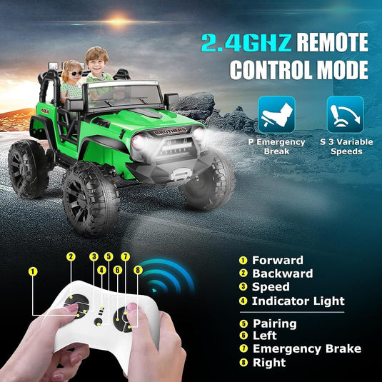 Remote Control Lamborghini Electric Car for Kids - 24/12V Ride-On Truck