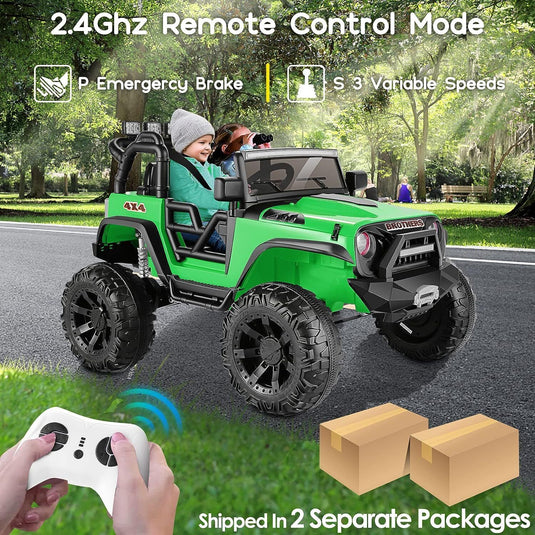Remote Control Lamborghini Electric Car for Kids - 24/12V Ride-On Truck