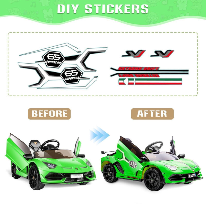 Load image into Gallery viewer, Electric Lamborghini Ride On Car for Kids with Remote Control and MP3 - Perfect Gift for Boys and Girls (12V)
