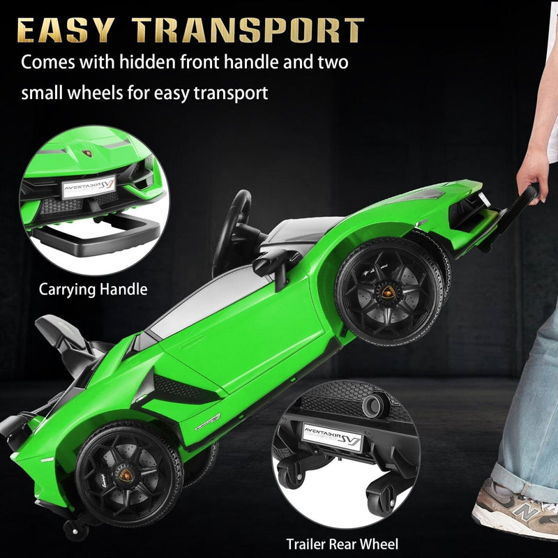 Load image into Gallery viewer, 12V Licensed Lamborghini Aventador Electric Ride-On Sports Car for Kids
