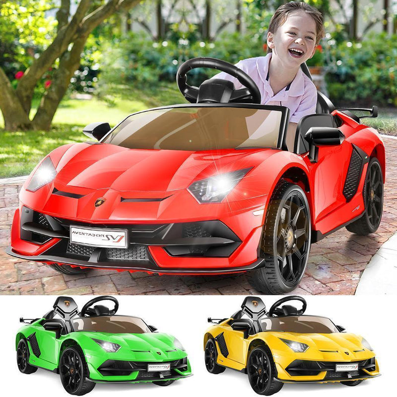 Load image into Gallery viewer, Licensed Lamborghini Electric Ride-On Car for Kids with Remote Control and AUX/USB
