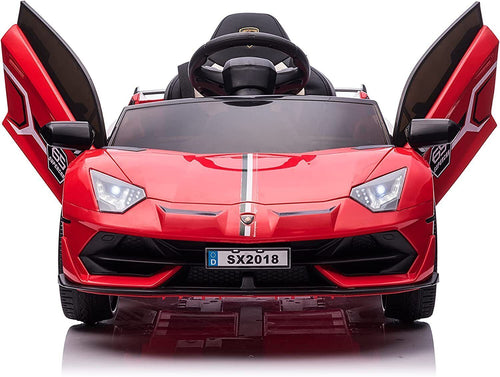 Electric Lamborghini Ride-On Car for Kids with Remote Control, LED Lights, and MP3 Player