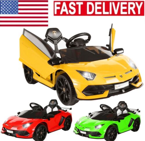 Load image into Gallery viewer, Electric Lamborghini Ride-On Car for Kids with Remote Control and MP3 Player - Perfect Gift for Children in the US
