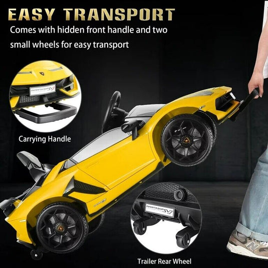 Electric Lamborghini Sian Ride On Car for Kids with Remote Control and MP3 Player - Perfect Gift for Kids!