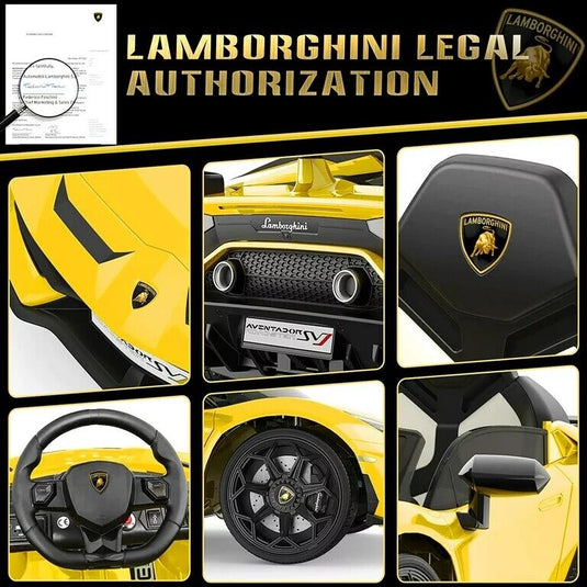 Electric Lamborghini Sian Ride On Car for Kids with Remote Control and MP3 Player - Perfect Gift for Kids!