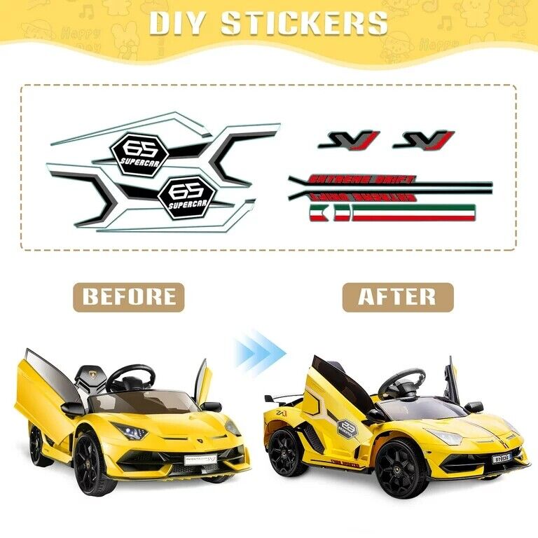 Load image into Gallery viewer, Electric Lamborghini Sian Ride On Car for Kids with Remote Control and MP3 Player - Perfect Gift for Kids!
