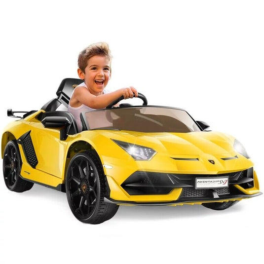 Licensed Lamborghini Electric Ride-On Car for Kids with Remote Control, MP3 and USB Connectivity