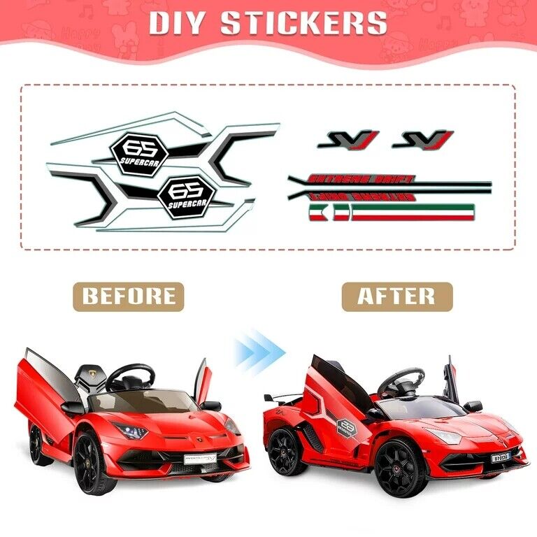 Load image into Gallery viewer, Licensed Lamborghini Electric Ride-On Car for Kids with Remote Control, MP3 and USB Connectivity
