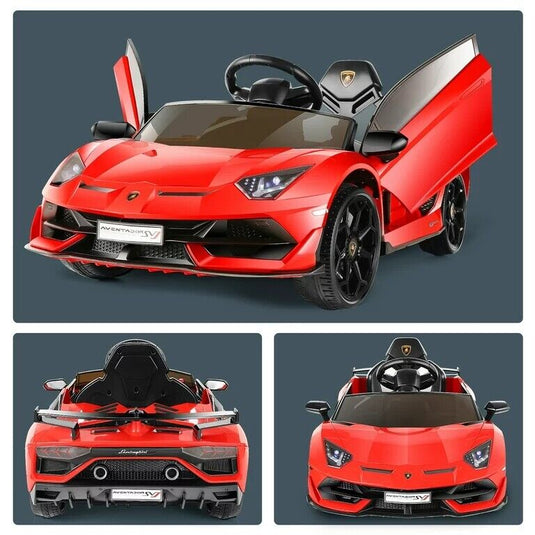 Licensed Lamborghini Electric Ride-On Car for Kids with Remote Control, MP3 and USB Connectivity