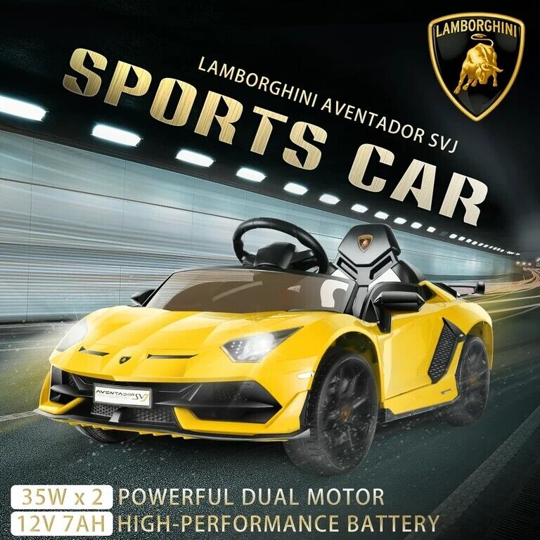 Load image into Gallery viewer, Licensed Lamborghini Electric Ride-On Car for Kids with Remote Control, MP3 and USB Connectivity
