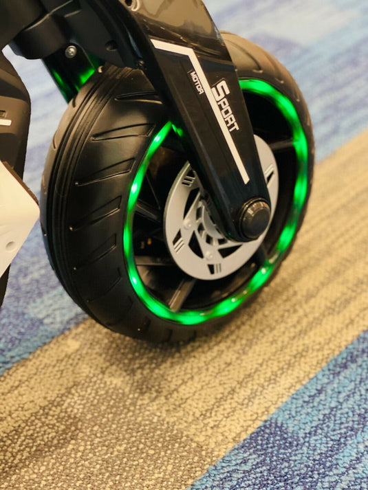 Electric Mini Dirt Bike for Kids with Bluetooth - 12V Ride On Motorcycle Toy