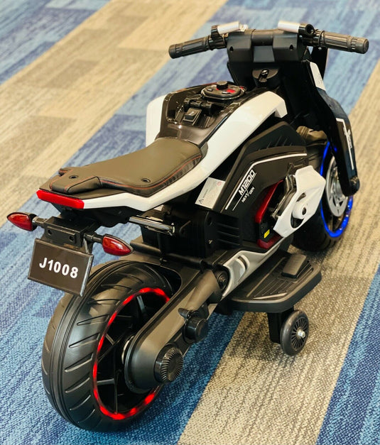 Electric Mini Dirt Bike for Kids with Bluetooth - 12V Ride On Motorcycle Toy