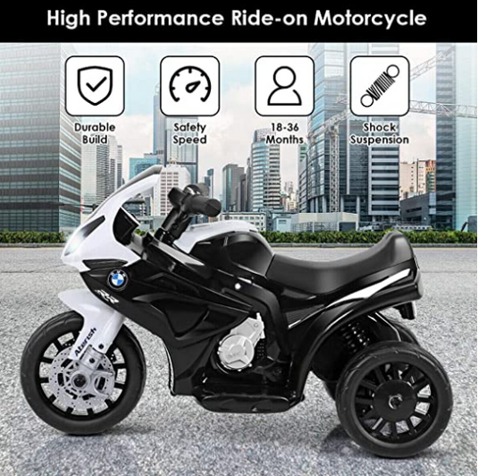 Electric Motorcycle Toy with Lights and Sounds for Kids Ages 3-7 to Play with
