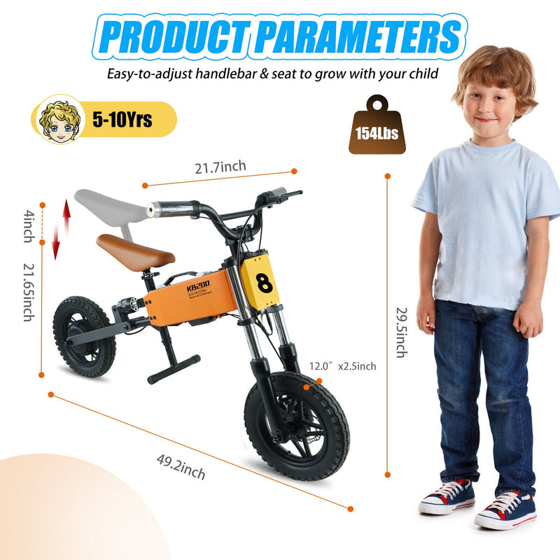 Load image into Gallery viewer, Electric Off-Road Ride On Bike for Kids - 24V 4Ah Battery Powered Outdoor Toy
