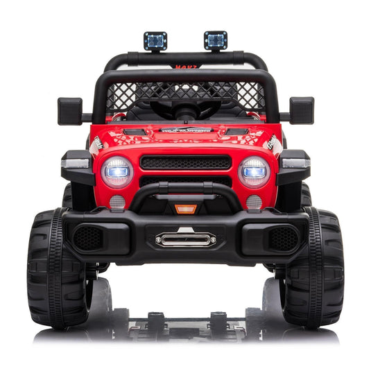 Electric Off-Road Truck for Kids with LED Lights - 12V 4.5AH Battery Powered Ride On Toy