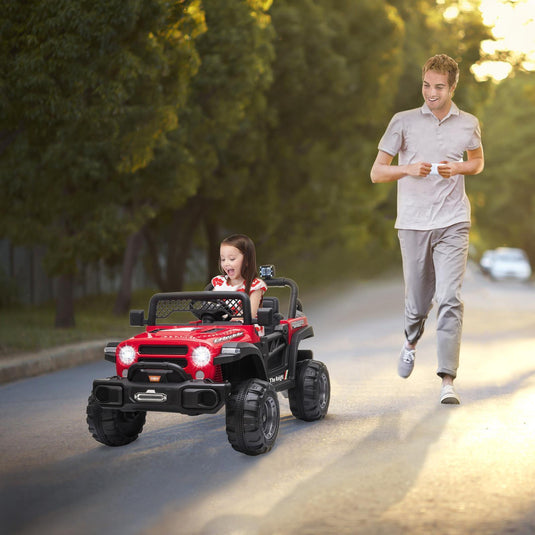Electric Off-Road Truck for Kids with LED Lights - 12V 4.5AH Battery Powered Ride On Toy