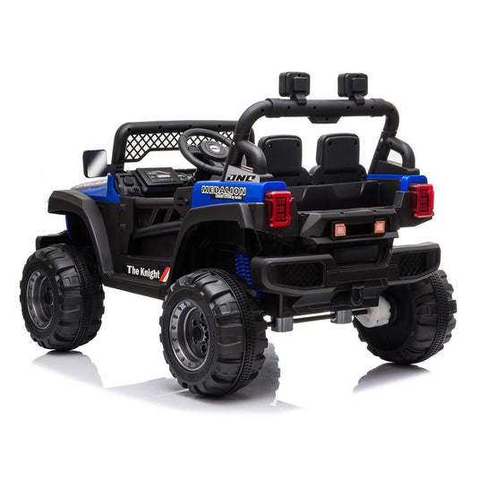 Electric Off-Road Truck for Kids with LED Lights - 12V 4.5AH Battery Powered Ride On Toy