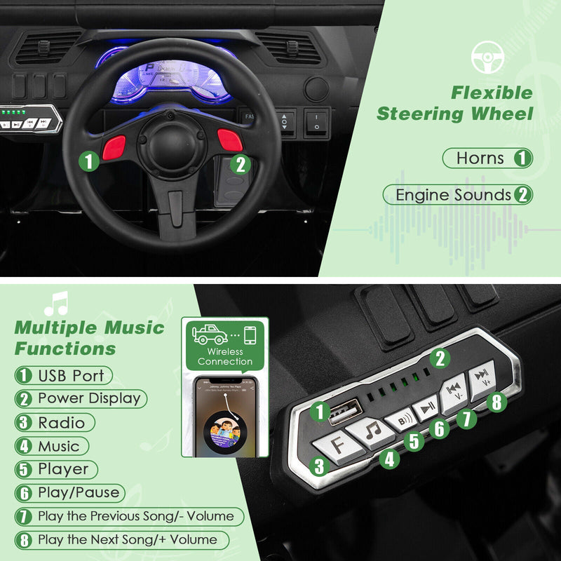 Load image into Gallery viewer, Electric Off-Road Truck for Kids with Realistic Horns and Engine Sounds - 12V
