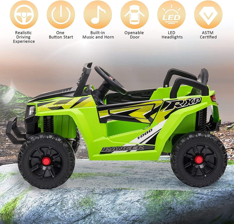 Load image into Gallery viewer, Electric Off-Road UTV Truck for Kids: 12V Ride-On with Forward and Reverse Function

