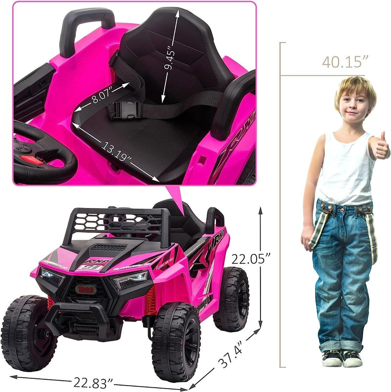 Load image into Gallery viewer, Electric Off-Road UTV Truck for Kids with Safety Belt and Light - 12V Ride-On Car
