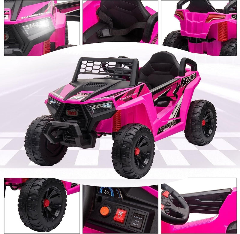 Load image into Gallery viewer, Electric Off-Road UTV Truck for Kids with Safety Belt and Light - 12V Ride-On Car
