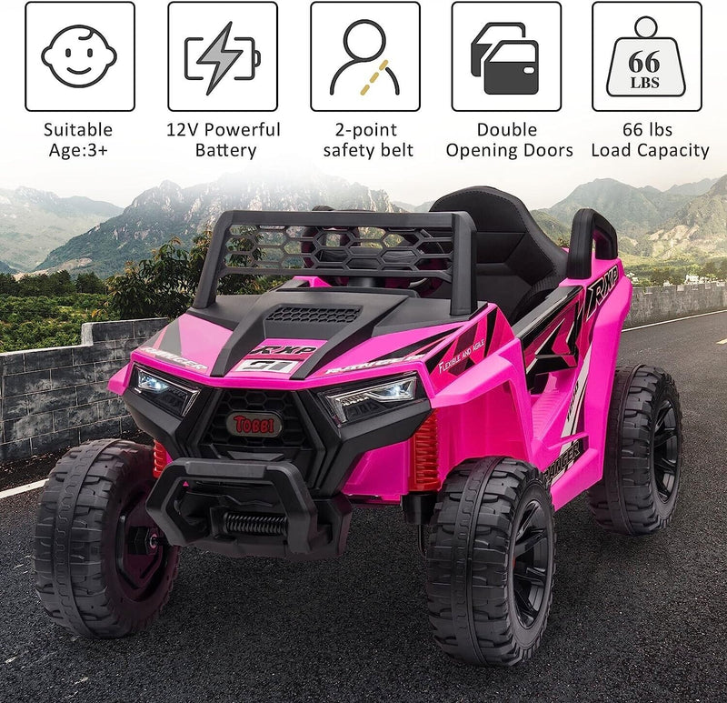Load image into Gallery viewer, Electric Off-Road UTV Truck for Kids with Safety Belt and Light - 12V Ride-On Car
