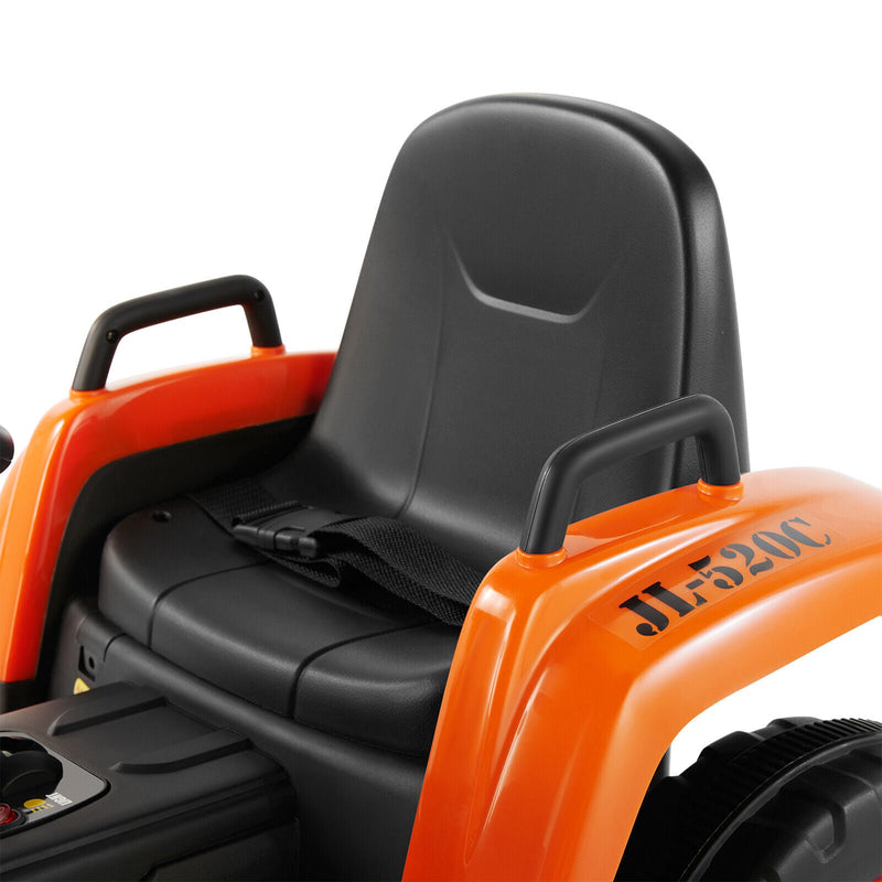 Load image into Gallery viewer, Electric Orange Ride-On Excavator Truck with Music, Lights, and Remote Control - 12V, 3 Speeds
