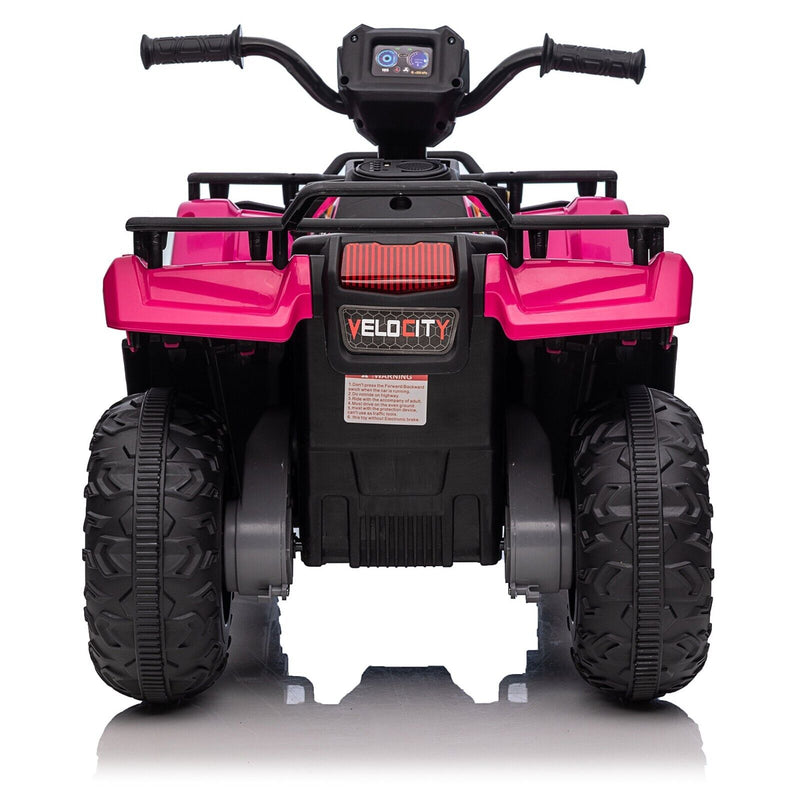 Load image into Gallery viewer, Electric Pink 4-Wheeler Quad for Kids with MP3 and Headlights - 2 Speeds
