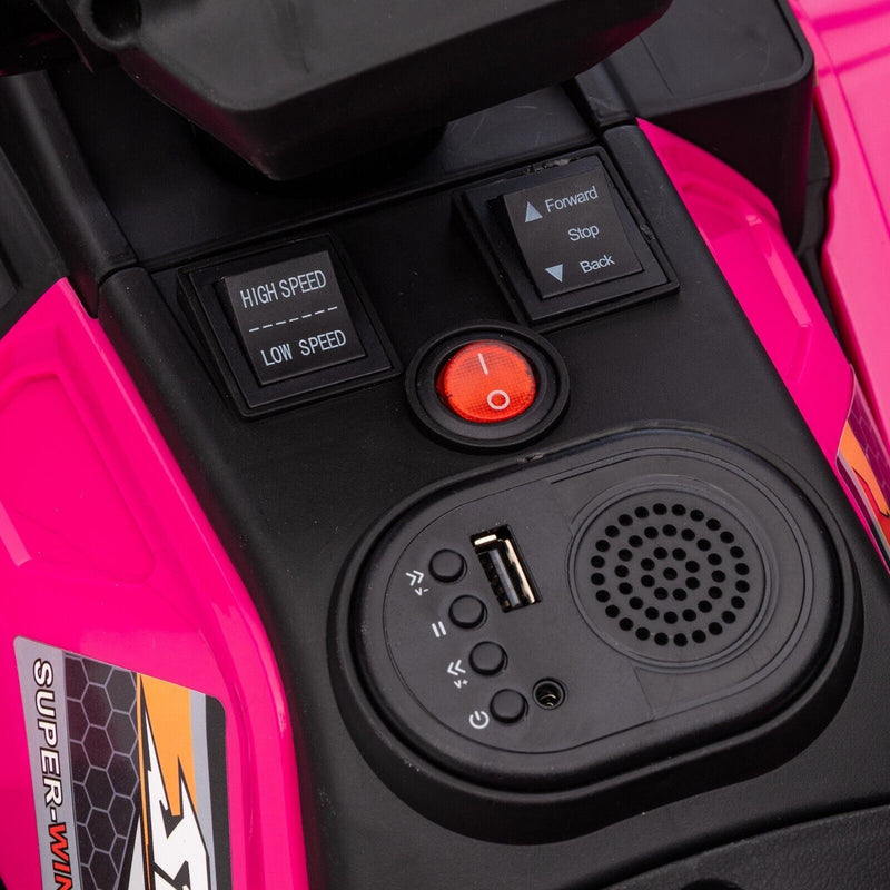 Load image into Gallery viewer, Electric ATV 4-Wheeler Quad Car for Kids with MP3 Player - Pink
