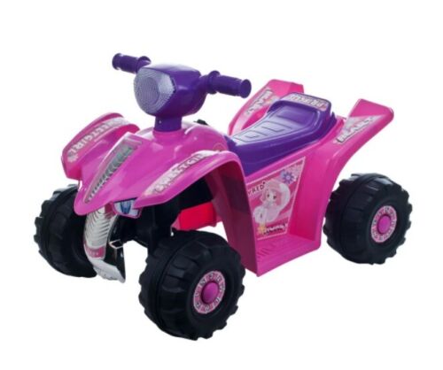 Electric Pink ATV Ride-On Quad for Kids - Fun and Powerful 4-Wheeler Toy for Girls