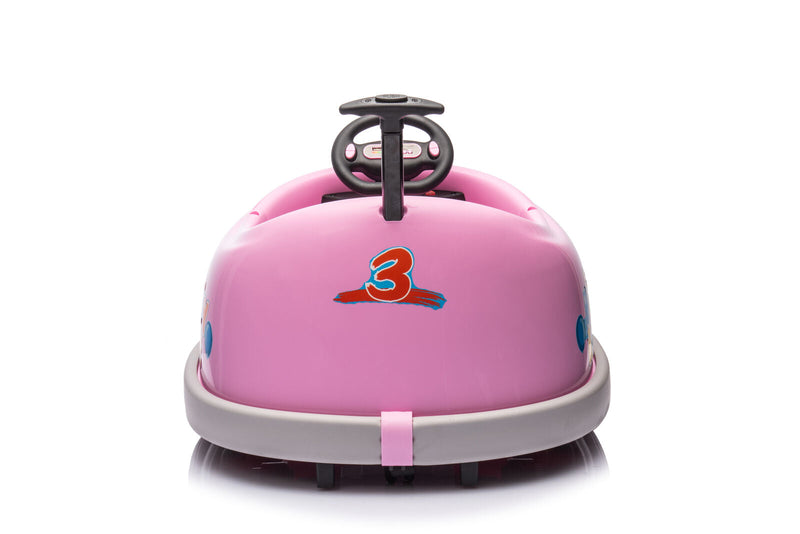 Load image into Gallery viewer, Electric Pink Bumper Car for Kids with Remote Control - 12V Toddler Vehicle
