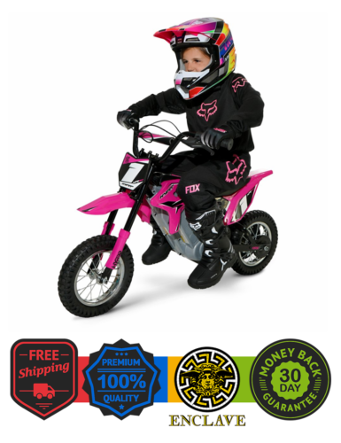Electric Pink HPR 350 Dirt Bike: 24 Volt Motorcycle for Kids