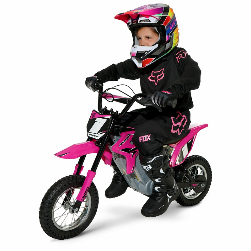 Load image into Gallery viewer, Electric Pink HPR 350 Dirt Bike: 24 Volt Motorcycle for Kids
