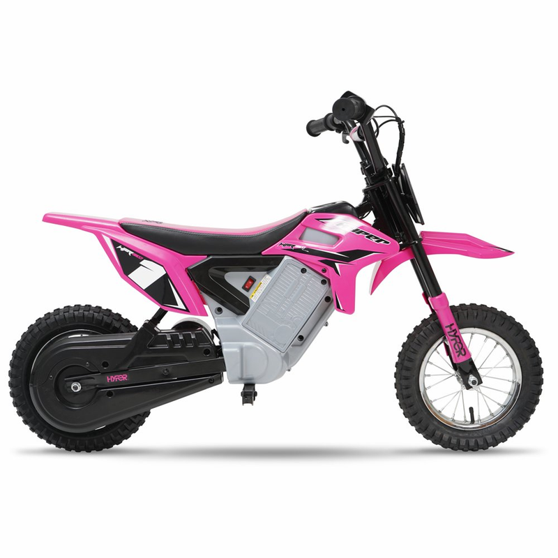 Load image into Gallery viewer, Electric Pink HPR 350 Dirt Bike: 24 Volt Motorcycle for Kids
