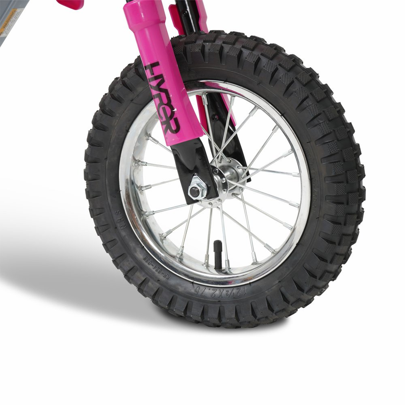 Load image into Gallery viewer, Electric Pink HPR 350 Dirt Bike: 24 Volt Motorcycle for Kids
