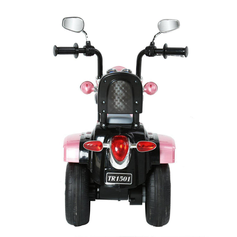 Load image into Gallery viewer, Electric Pink Motorcycle Ride-On Toy with MP3 Player - Suitable for Ages 2-4 Years - 6V 3-Wheel Design
