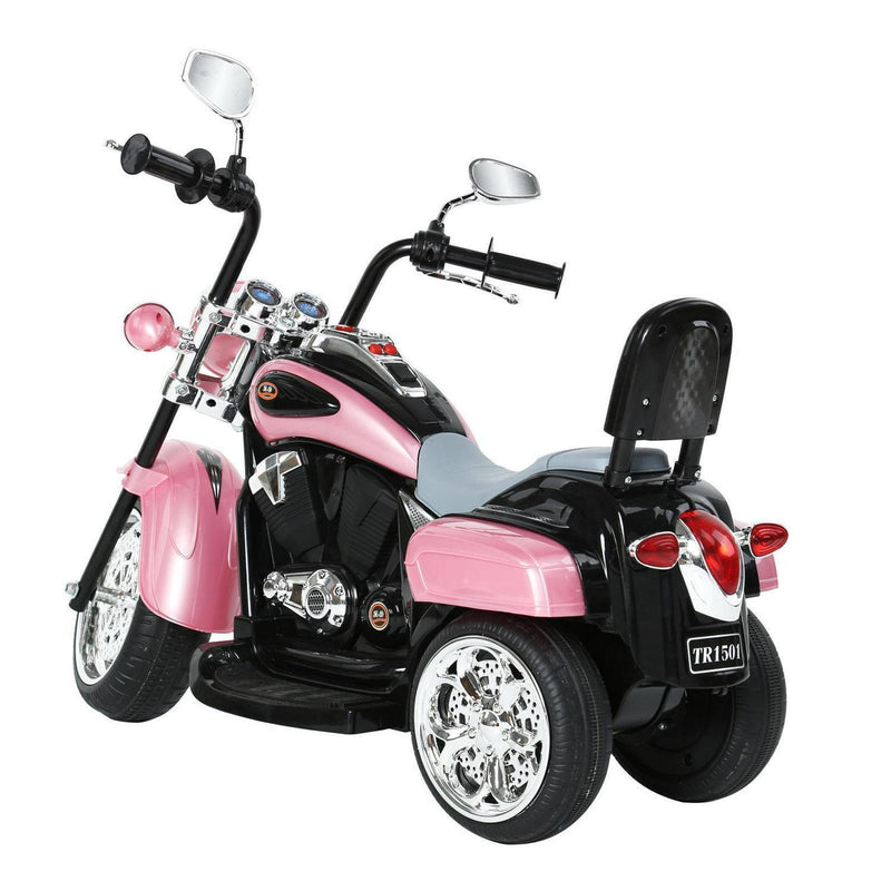 Load image into Gallery viewer, Electric Pink Motorcycle Ride-On Toy with MP3 Player - Suitable for Ages 2-4 Years - 6V 3-Wheel Design
