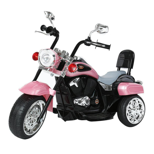 Electric Pink Motorcycle Ride-On Toy with MP3 Player - Suitable for Ages 2-4 Years - 6V 3-Wheel Design