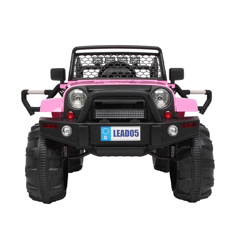Load image into Gallery viewer, Electric Pink Ride-On Car for Kids with Remote Control and LED Lights
