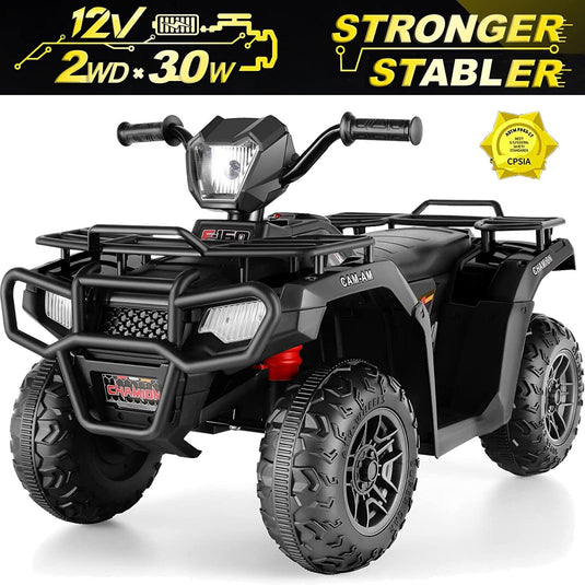 Electric Ride-On ATV Car for Kids Ages 2-9 with Music and 4-Wheel Drive
