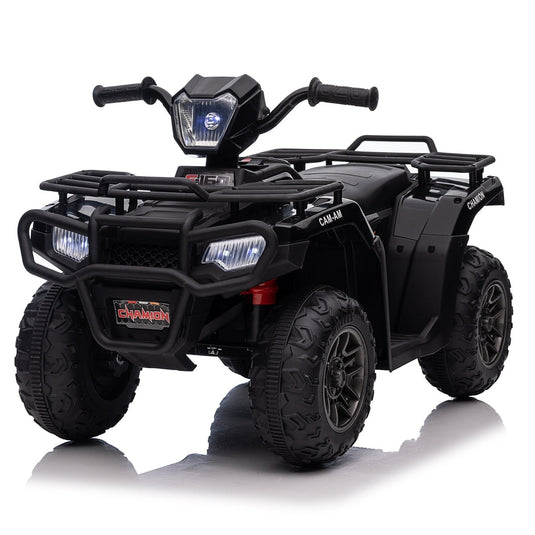 Electric 4-Wheeler Quad for Kids with 12V Battery, AUX Port, and USB