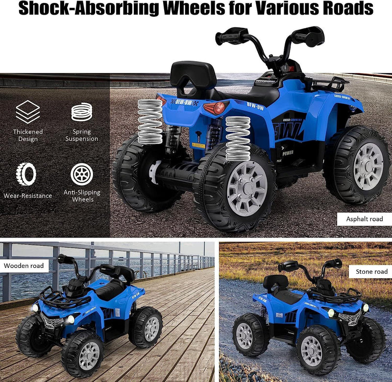 Load image into Gallery viewer, Electric Quad ATV for Kids - 12V Battery Powered with Low &amp; High Speed Options
