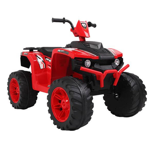 Electric Quad Car Toy for Kids with LED Headlights and Horn - 12V Ride-On ATV 4 Wheeler