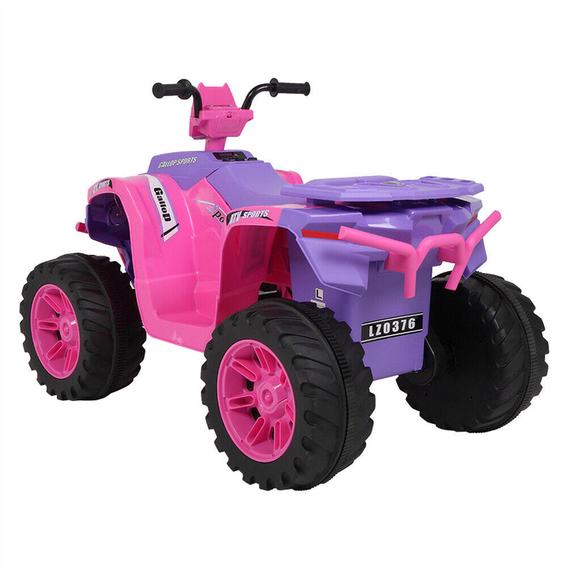 Load image into Gallery viewer, Electric Quad Car Toy for Kids with LED Headlights and Horn - 12V Ride-On ATV 4 Wheeler
