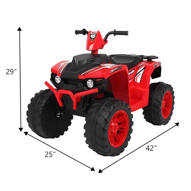 Load image into Gallery viewer, Electric Quad Car Toy for Kids with LED Headlights and Horn - 12V Ride-On ATV 4 Wheeler
