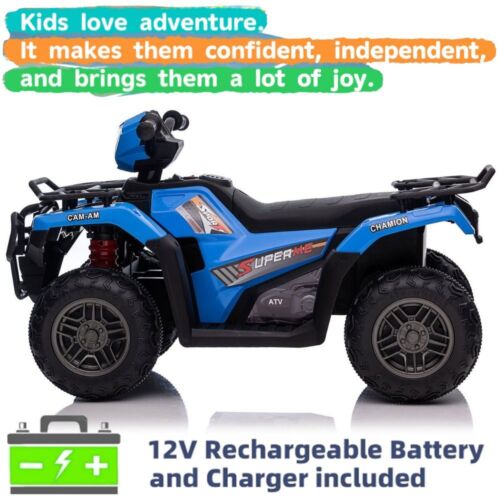 Load image into Gallery viewer, Electric Quad Ride-On Car for Kids with MP3 Music Player - 12V Battery Powered 4-Wheeler Truck
