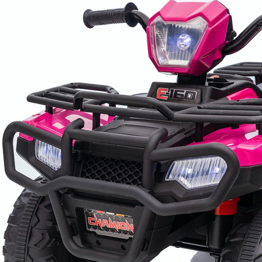 Electric Quad Ride-On Car for Kids with MP3 Music Player - 12V Battery Powered 4-Wheeler Truck