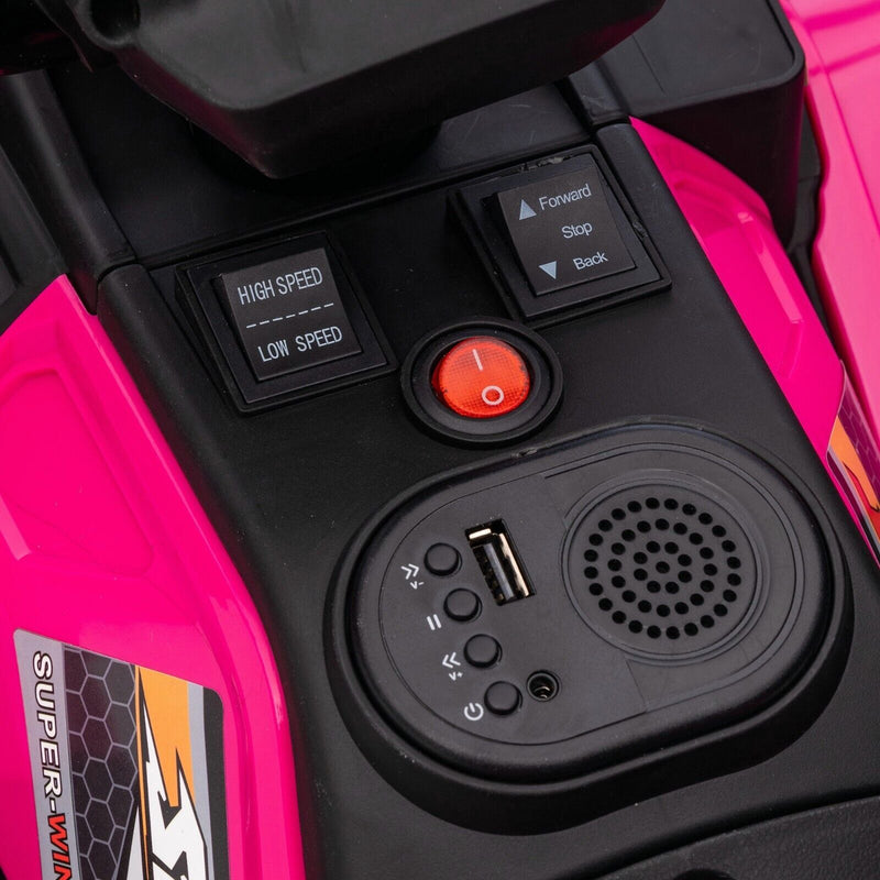 Load image into Gallery viewer, Electric Quad Ride-On Car for Kids with MP3 Music Player - 12V Battery Powered 4-Wheeler Truck
