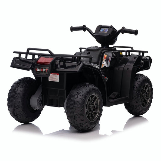 Electric Quad Ride-On Car for Kids with MP3 Music Player - 12V Battery Powered 4-Wheeler Truck